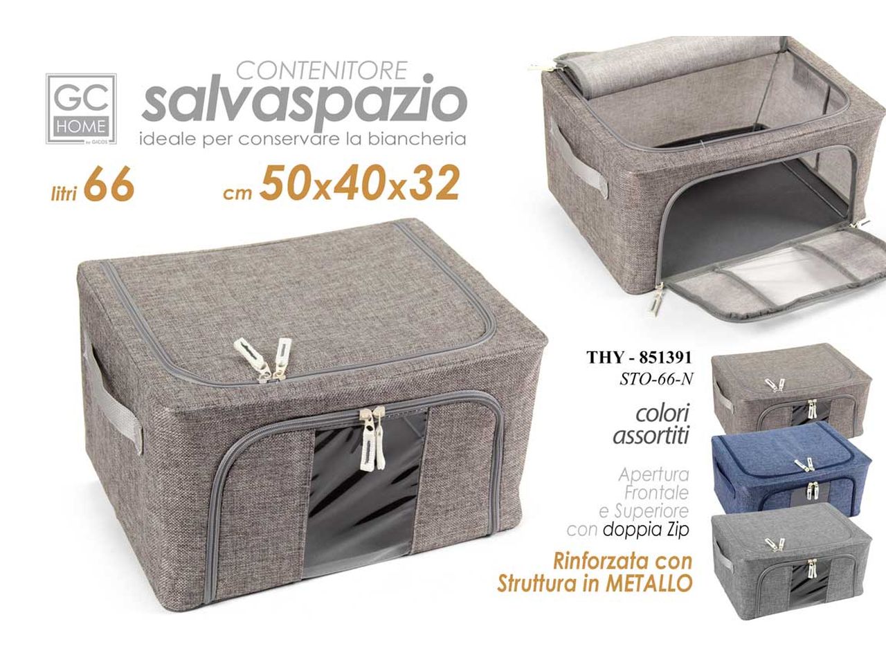 SCATOLA SALVASPAZIO 66L 50X40X32 851391