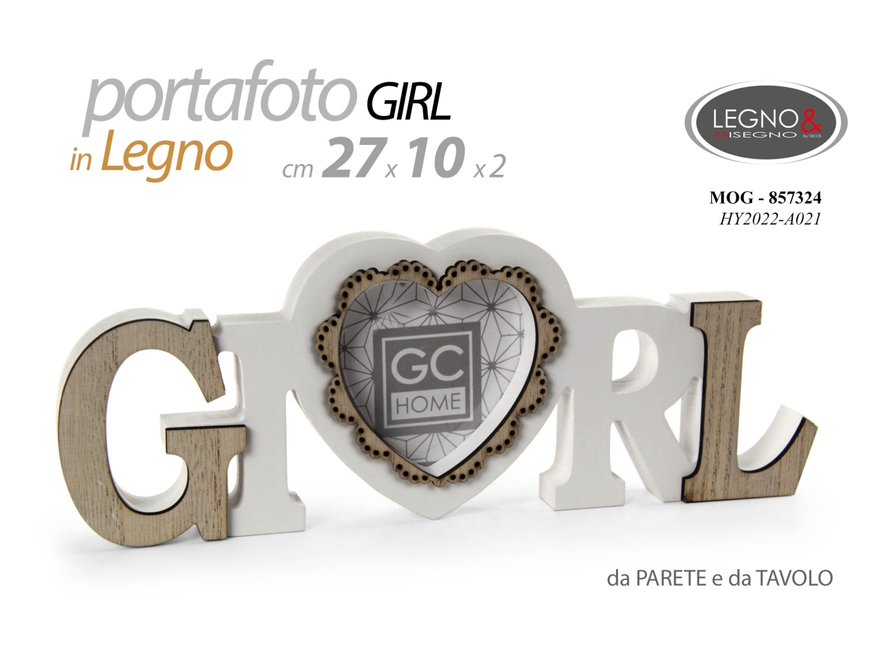 DECORAZIONE C/P.FOTO 27X10X1,8CM 857324
