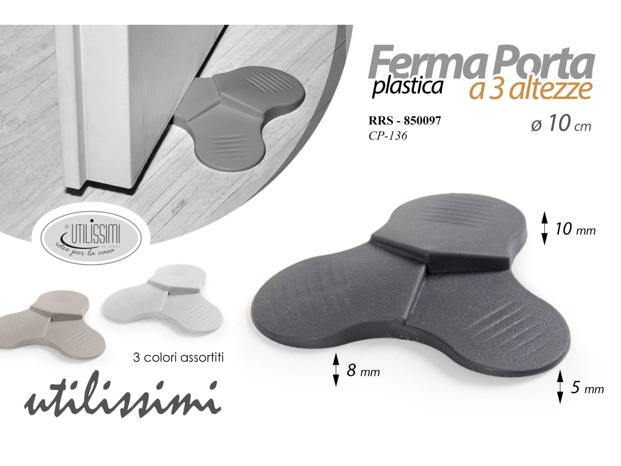 FERMAPORTA IN PLASTICA D.10CM 850097