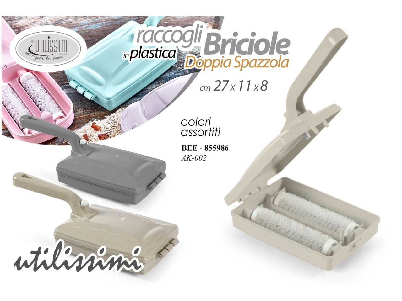 RACCOGLI BRICIOLE 27X11X8CM 855986