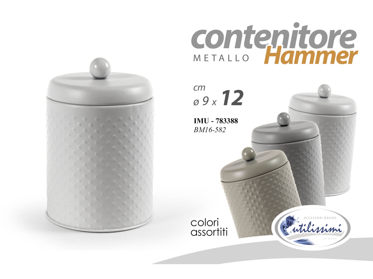 CONTENITORE METALLO 9X10X12CM 783395