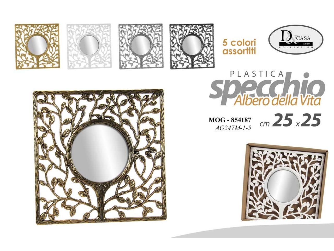 SPECCHIO ALBERO  ASS 25CM 854187