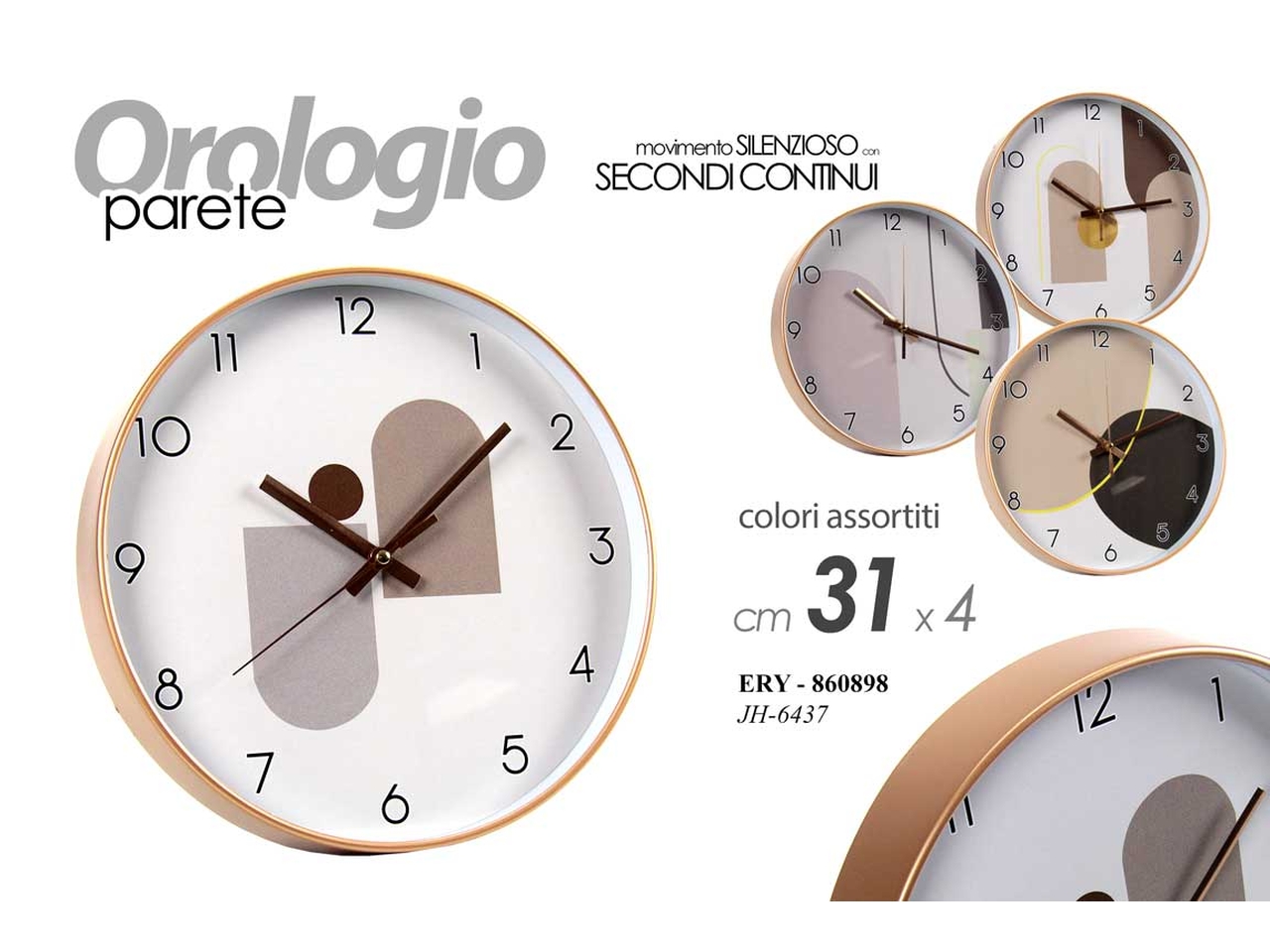 OROLOGIO ASS 31X31X4,3CM 860898
