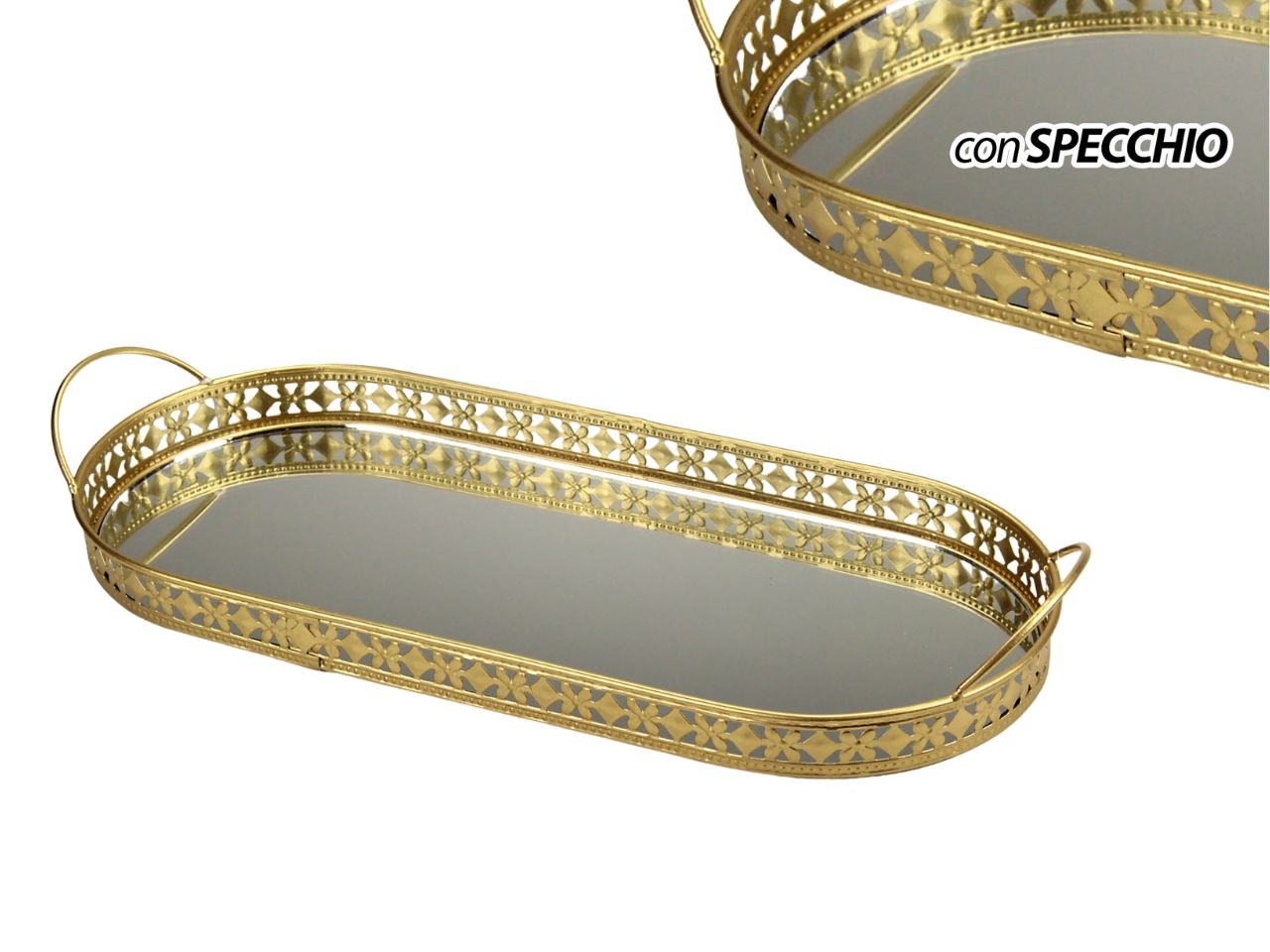 VASSOIO METALLO SPONDA 39X17X6CM 866463