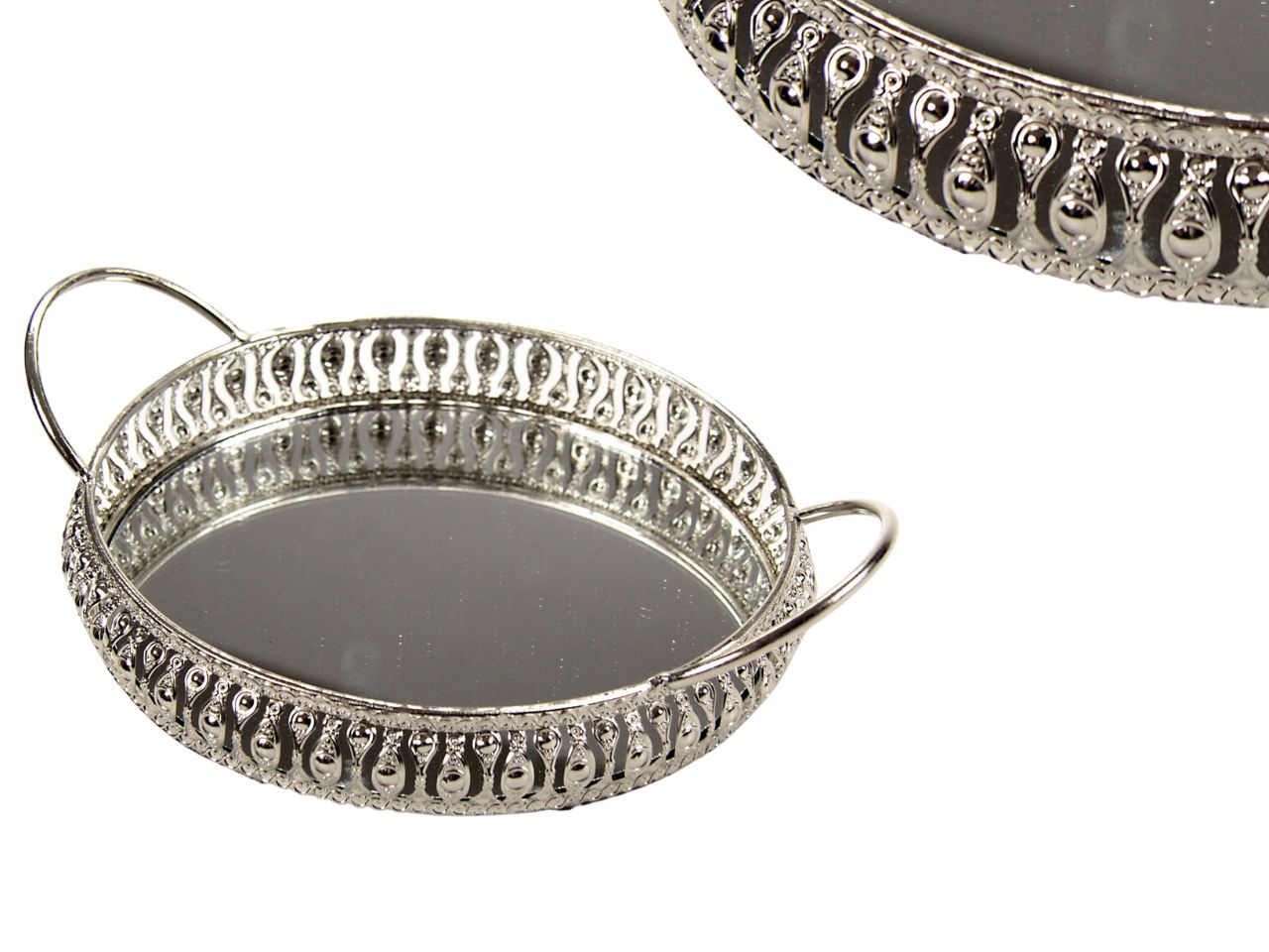 VASSOIO METALLO SPECCHIO 24X20X7 866425