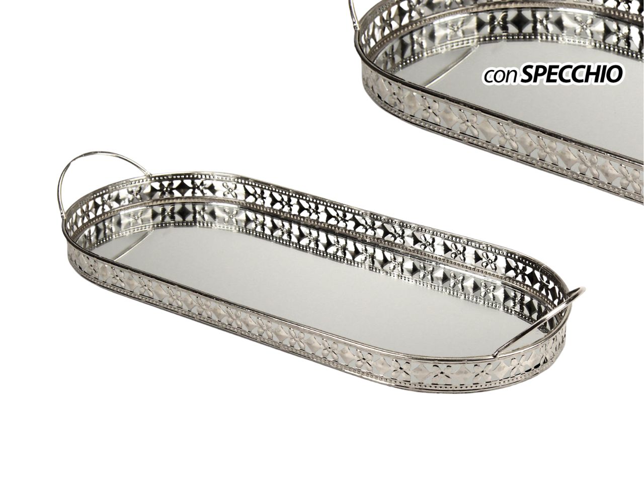 VASSOIO SPECCHIO 39X17X6CM 866456