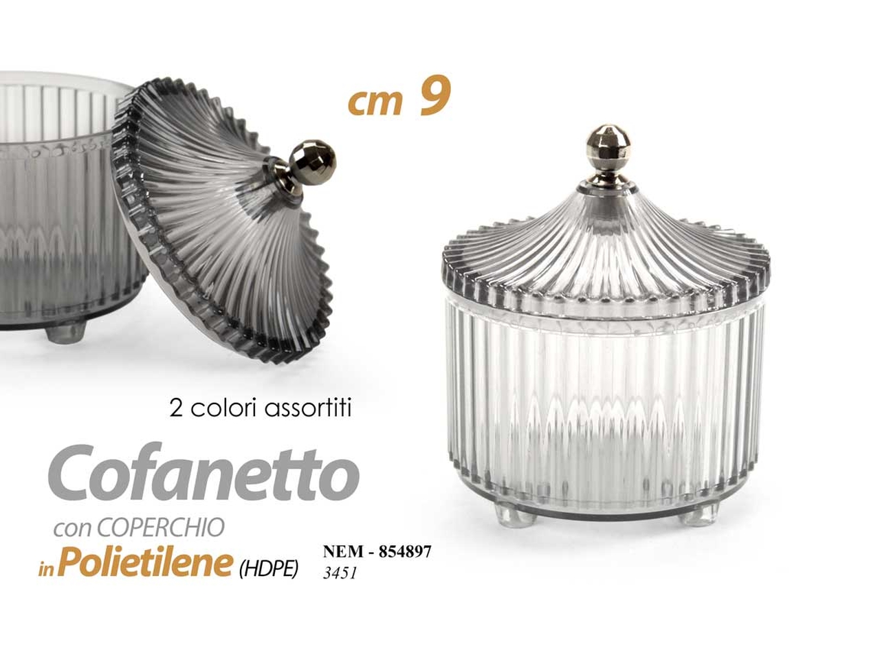 COFANETTO PORTA OGGET ASS 8,5CM 854897