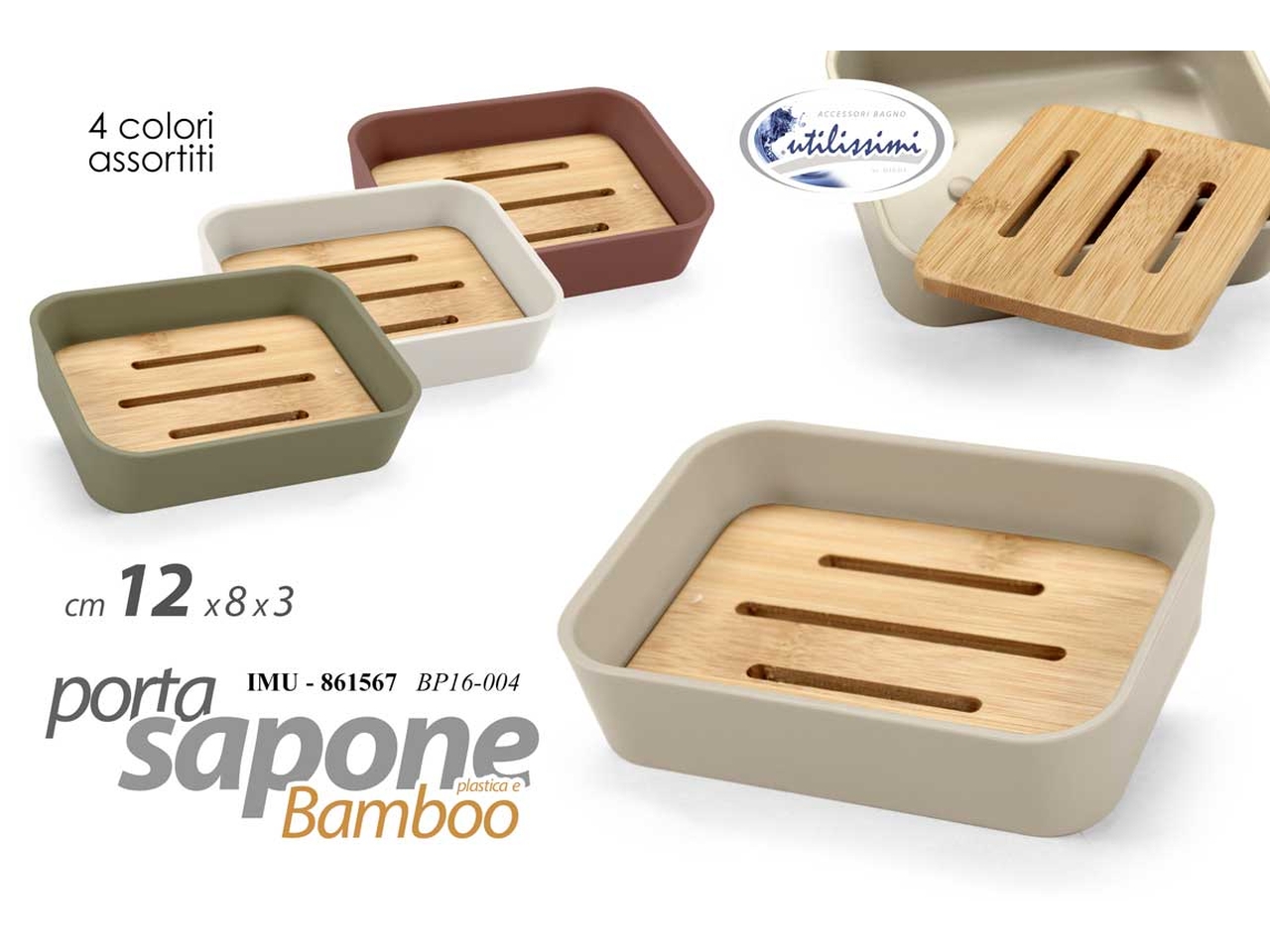 PORTA SAPONE SOL PL ASS 12X8X2,8 861567