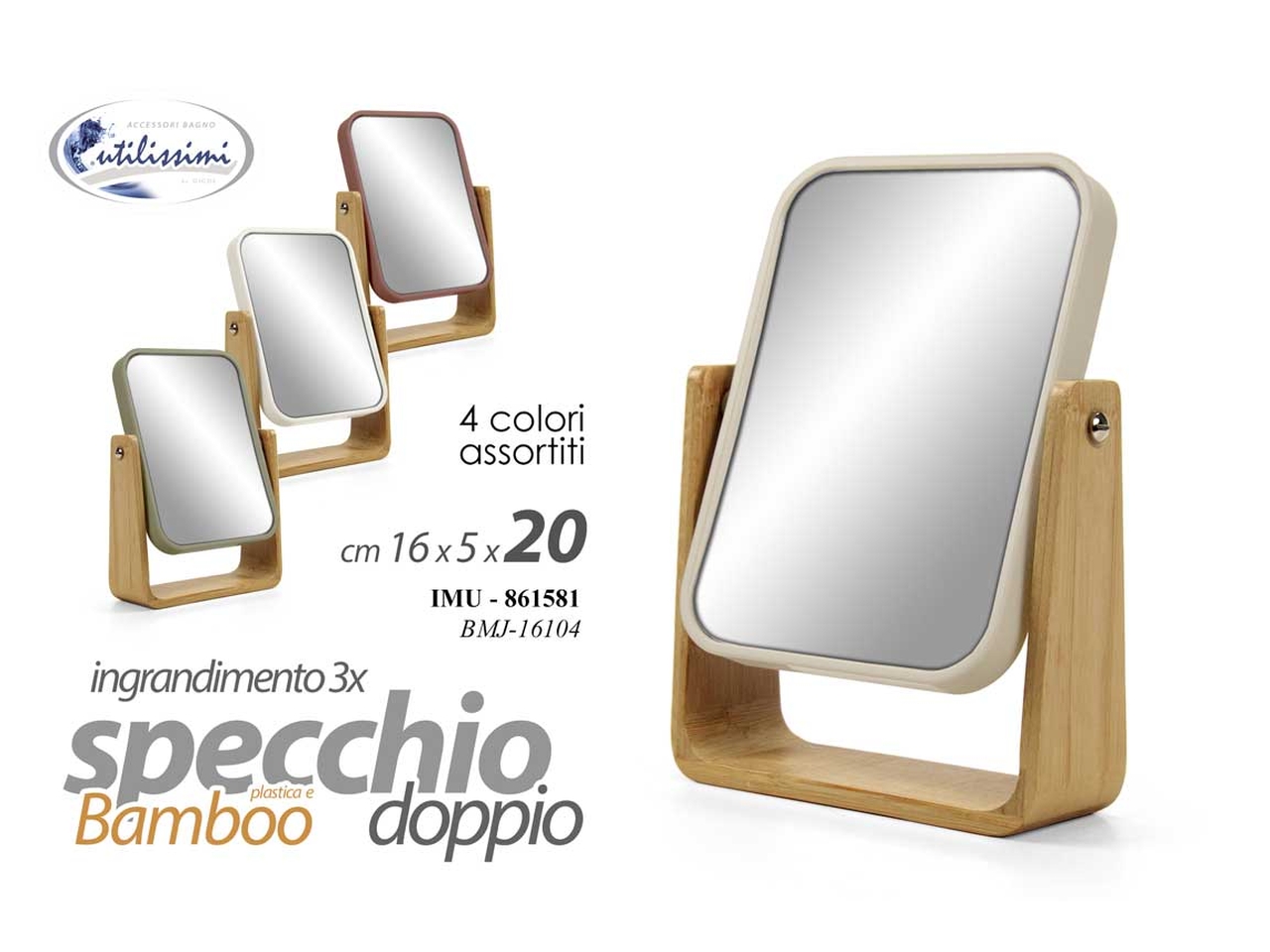 SPECCHIO PLASTI+BAMB ASS 16X5X20 861581 SPECCHIO PLASTI+BAMB ASS 16X5X20 861581