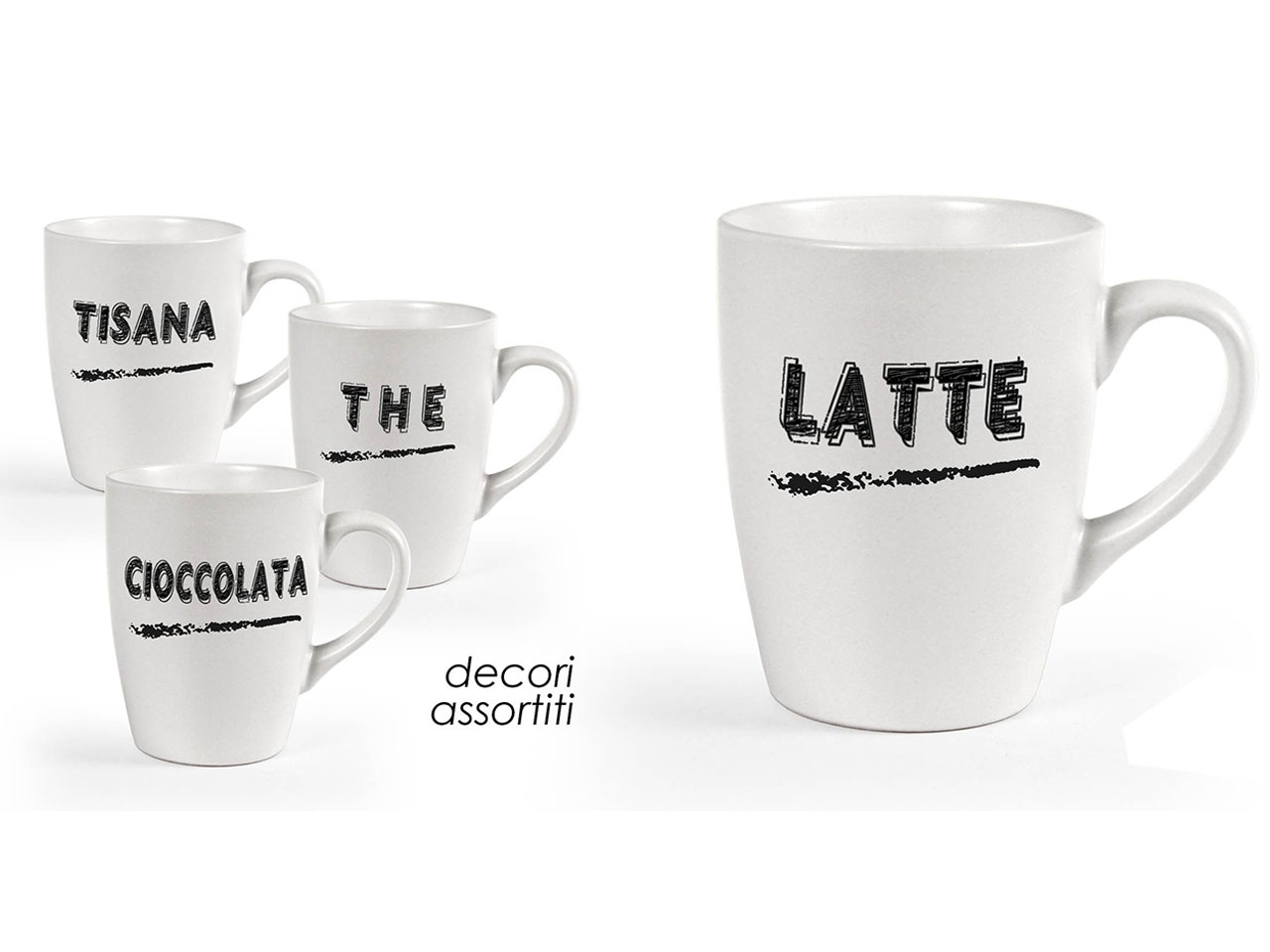 MUG 315ML GESSO BIANCO ASS 859694