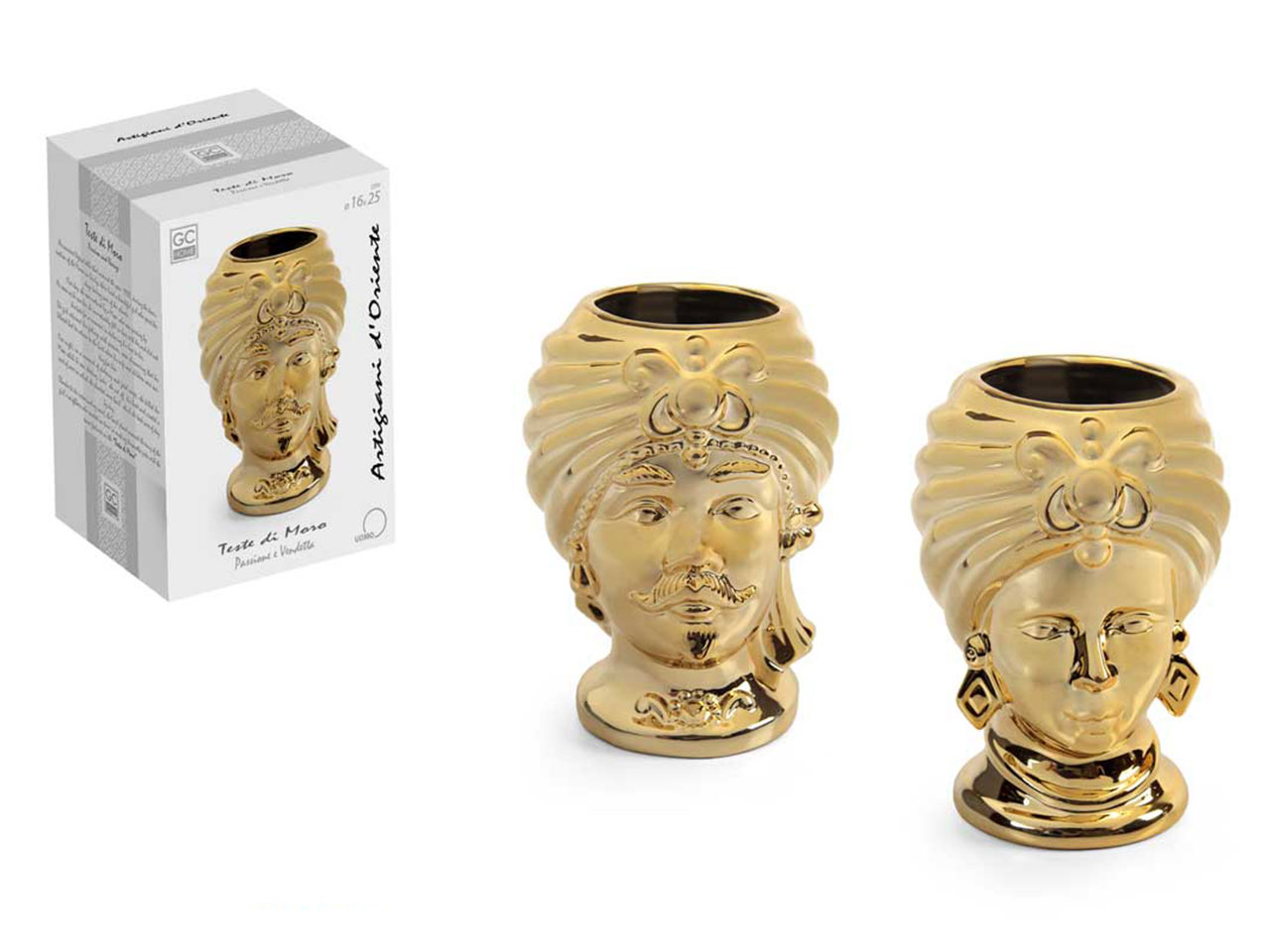 TESTA DI MORO ORO 8X13CM ASS 862670