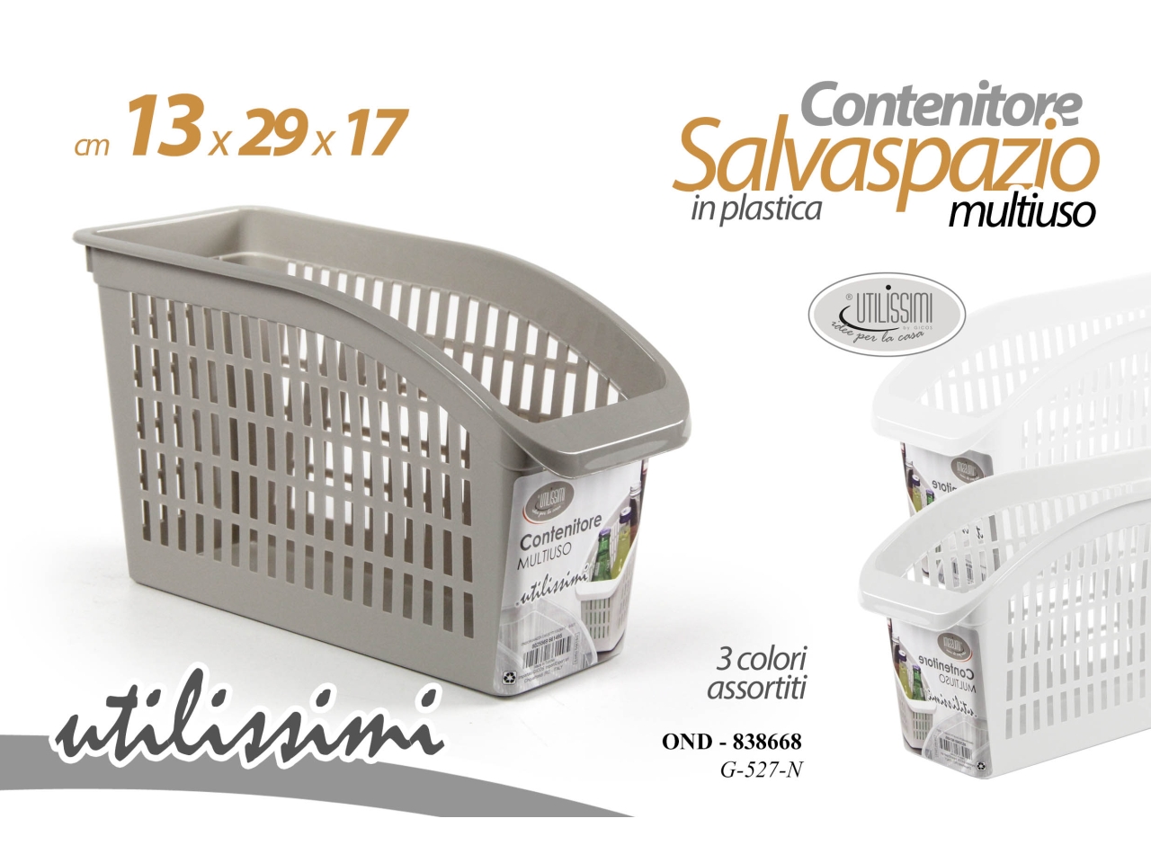 ORGANIZZA CASSETTI 13X29X17CM 838668