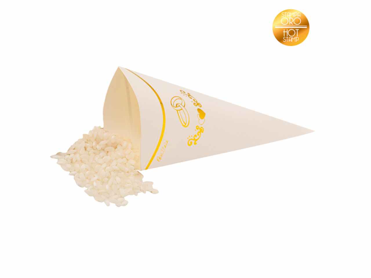 CONI CARTA 10pz WEDDING 8x17cm25227