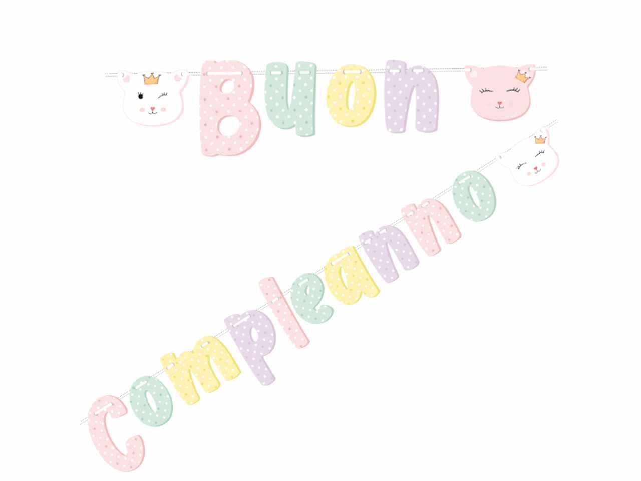 FESTONE BUON COMPLEANNO LADY KITTY MT.2,5 54571 FESTONE BUON COMPLEANNO LADY KITTY MT.2,5 54571