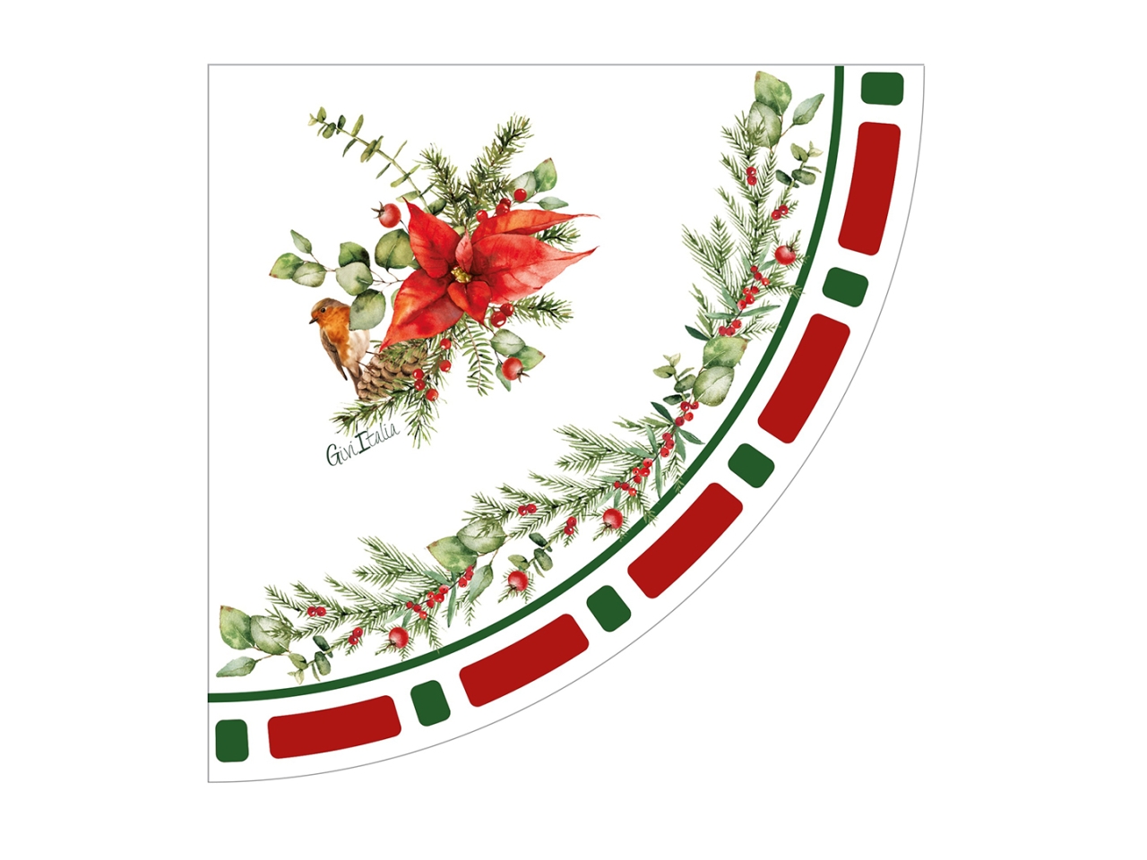 TOVAGLIOLI CHRISTMAS EVE 33X33CM 16PZ 64626