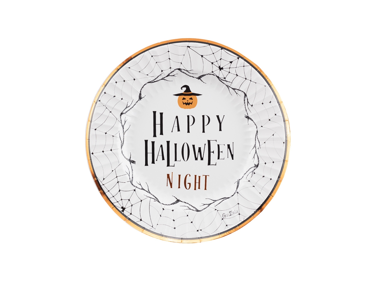 PIATTI HALLOWEEN NIGHT 23CM 8PZ 64662