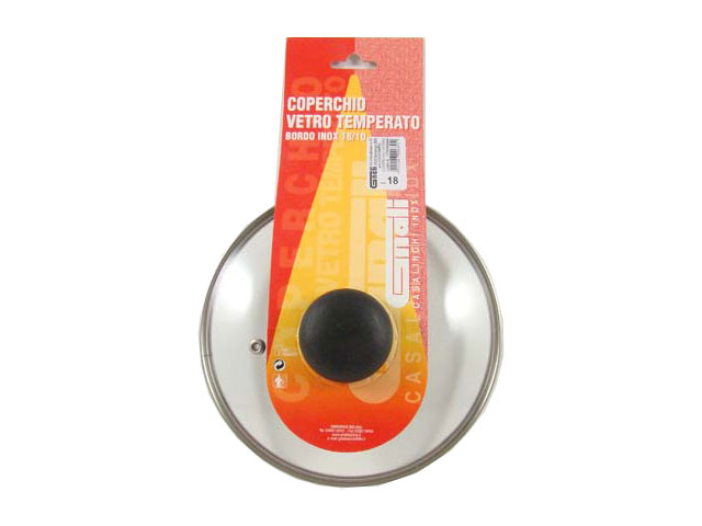COPERCHIO VETRO TEMPERATO 18cm COV18PC COPERCHIO VETRO TEMPERATO 18cm COV18PC