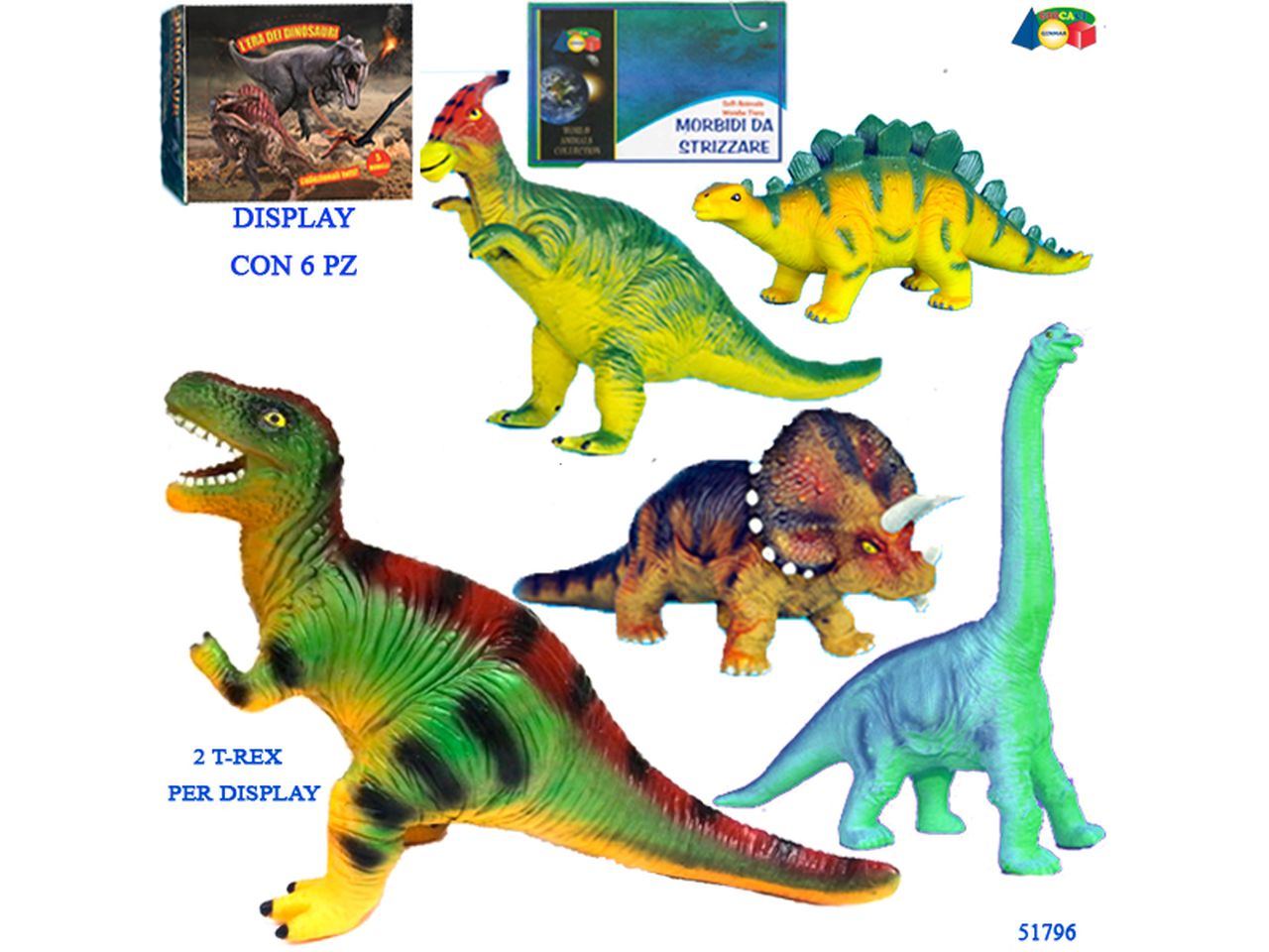 DINOSAURO MORBIDO MODELLI ASSORTI 51796