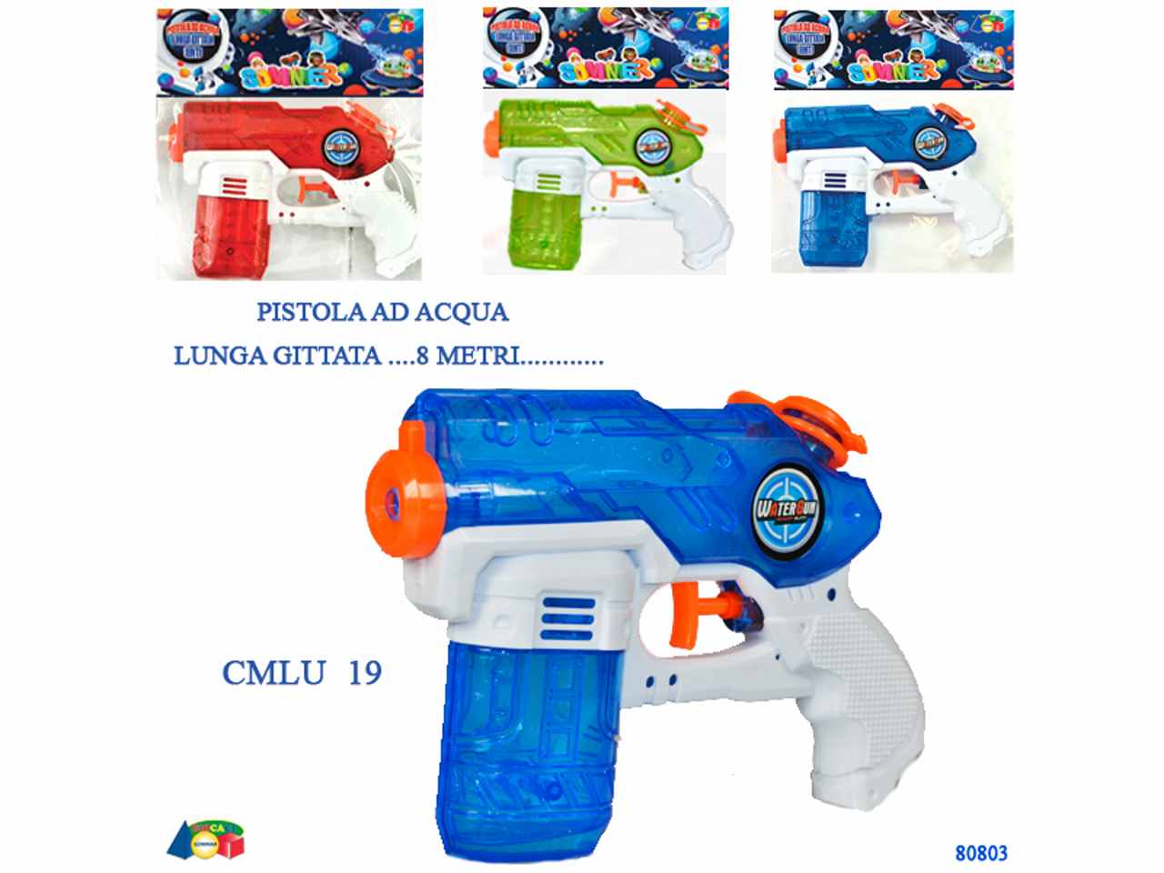 PISTOLA AD ACQUA SPAZIALE TRASP.80803