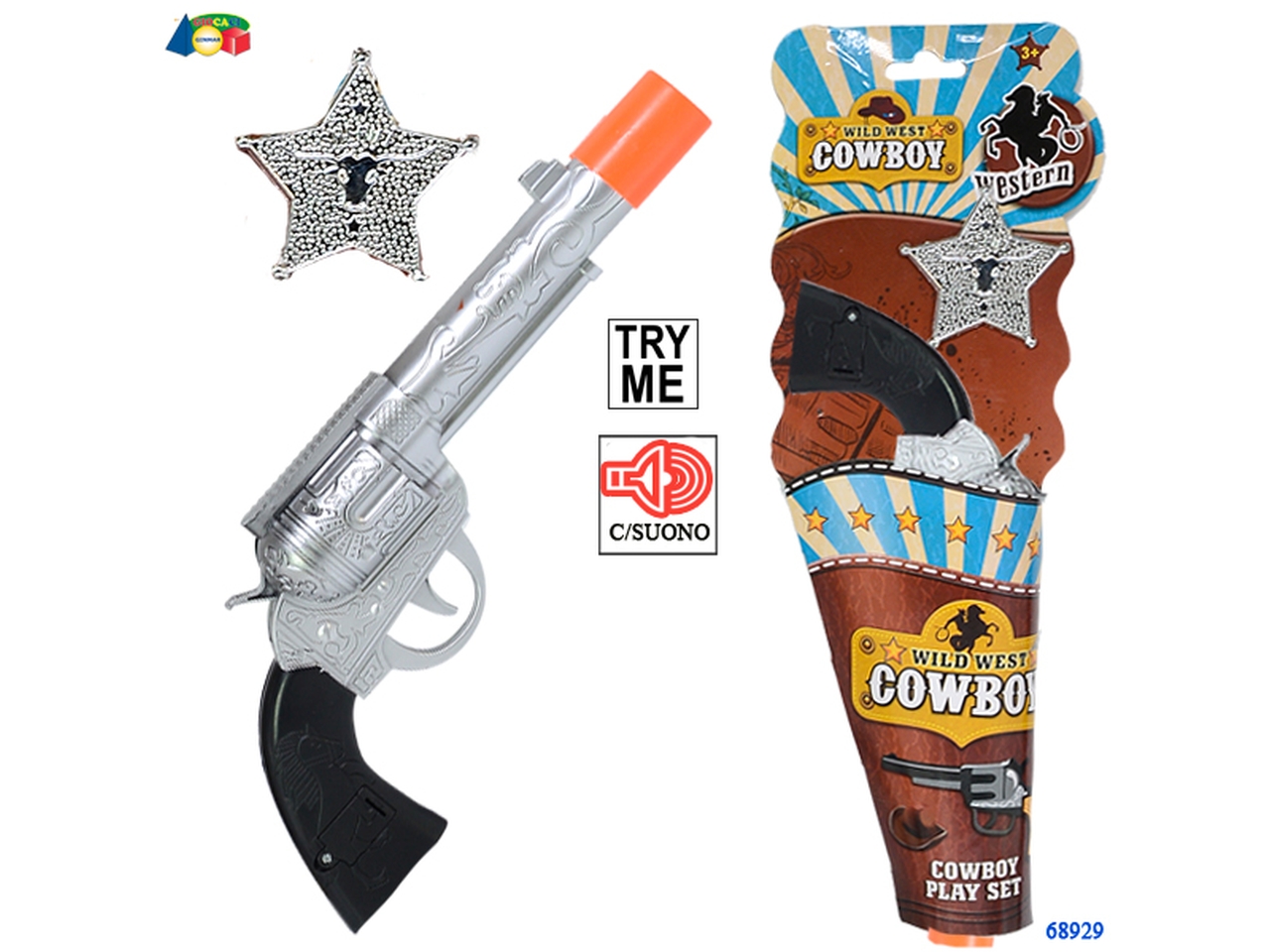 PISTOLA COWBOY CON SUONO TRY ME 68929
