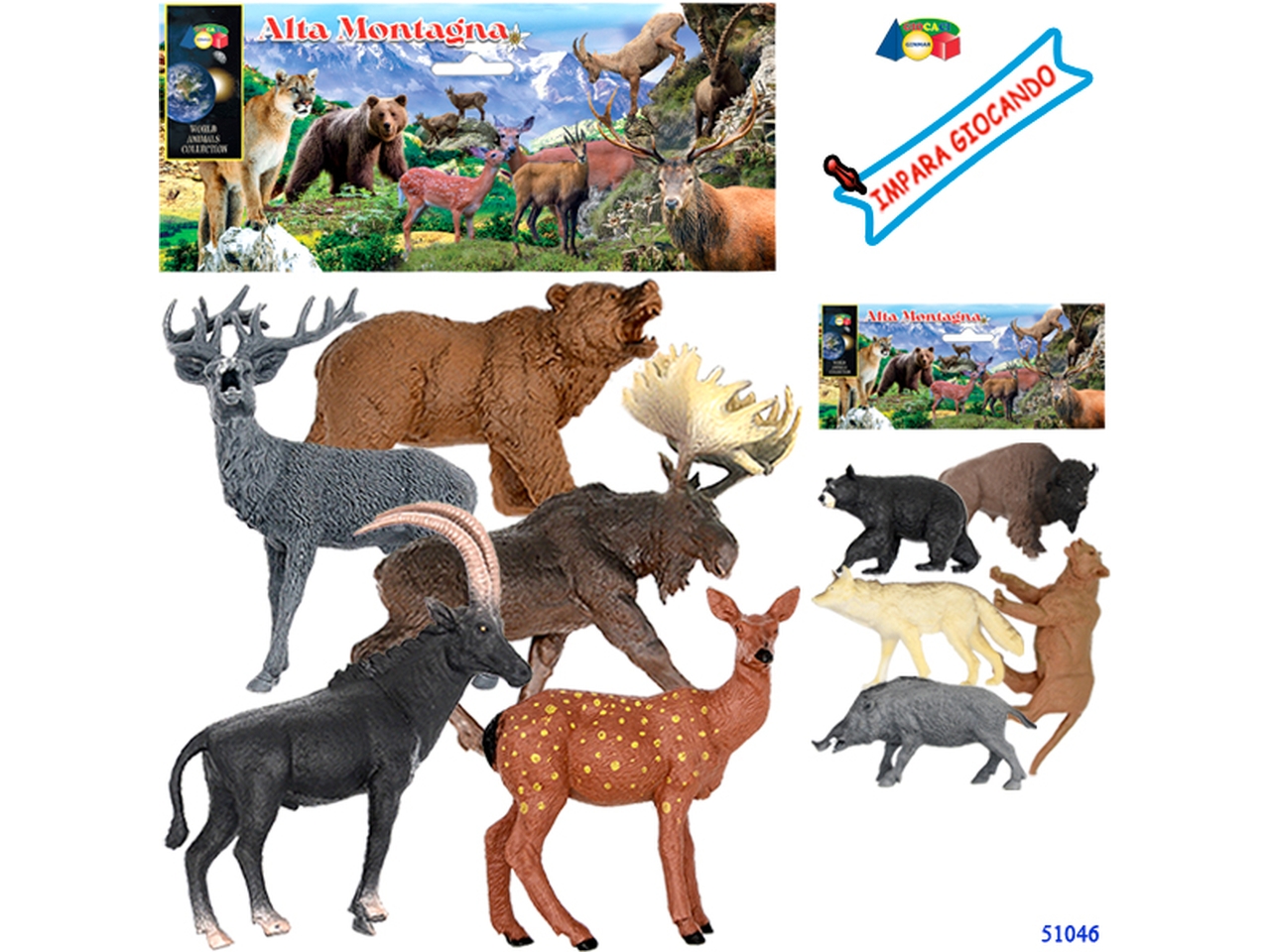BUSTA ANIMALI SELVATICI MONTAGNA 51046