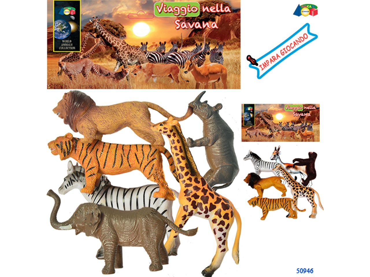 BUSTA ZOO VIAGGIO NELLA SAVANA 50946