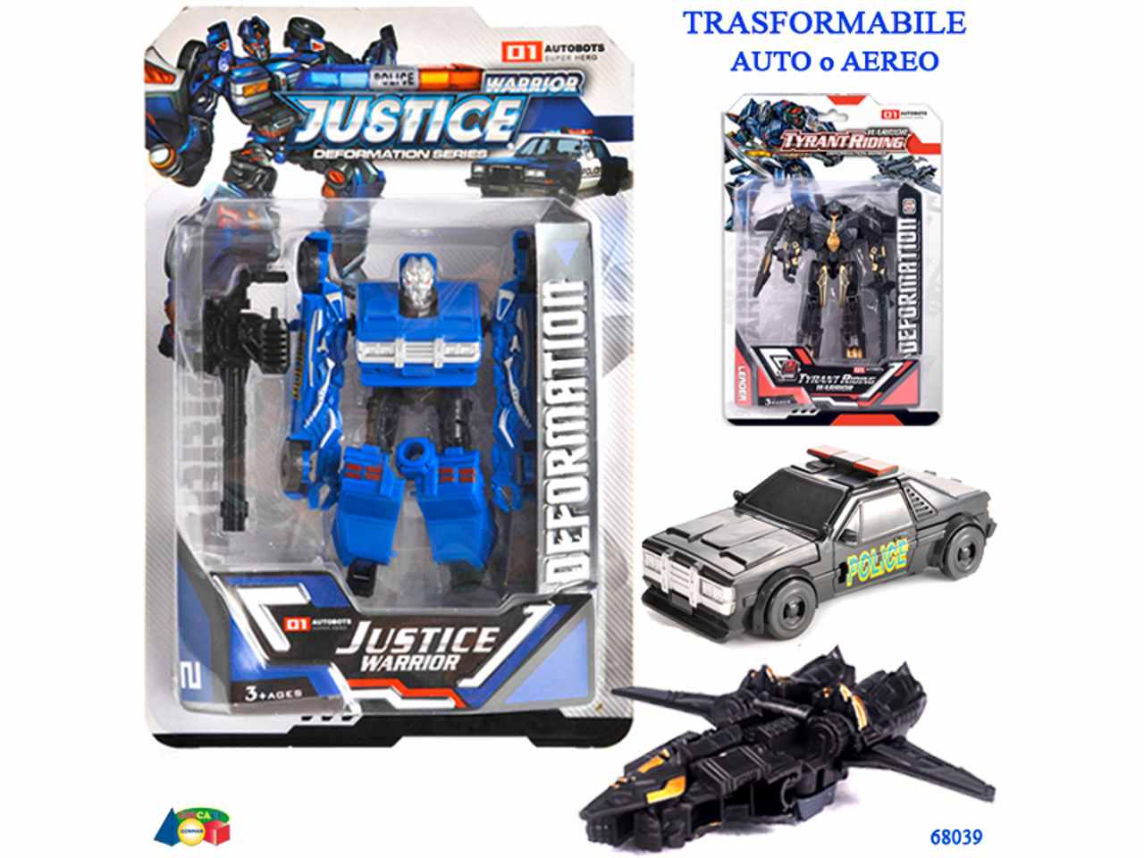 TRASFORMABILE AUTO POLIZIA /AEREO 68039