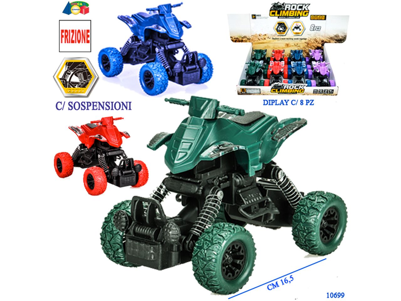 QUAD CON FRIZIONE E SOSPENSIONI M 10699 QUAD CON FRIZIONE E SOSPENSIONI M 10699