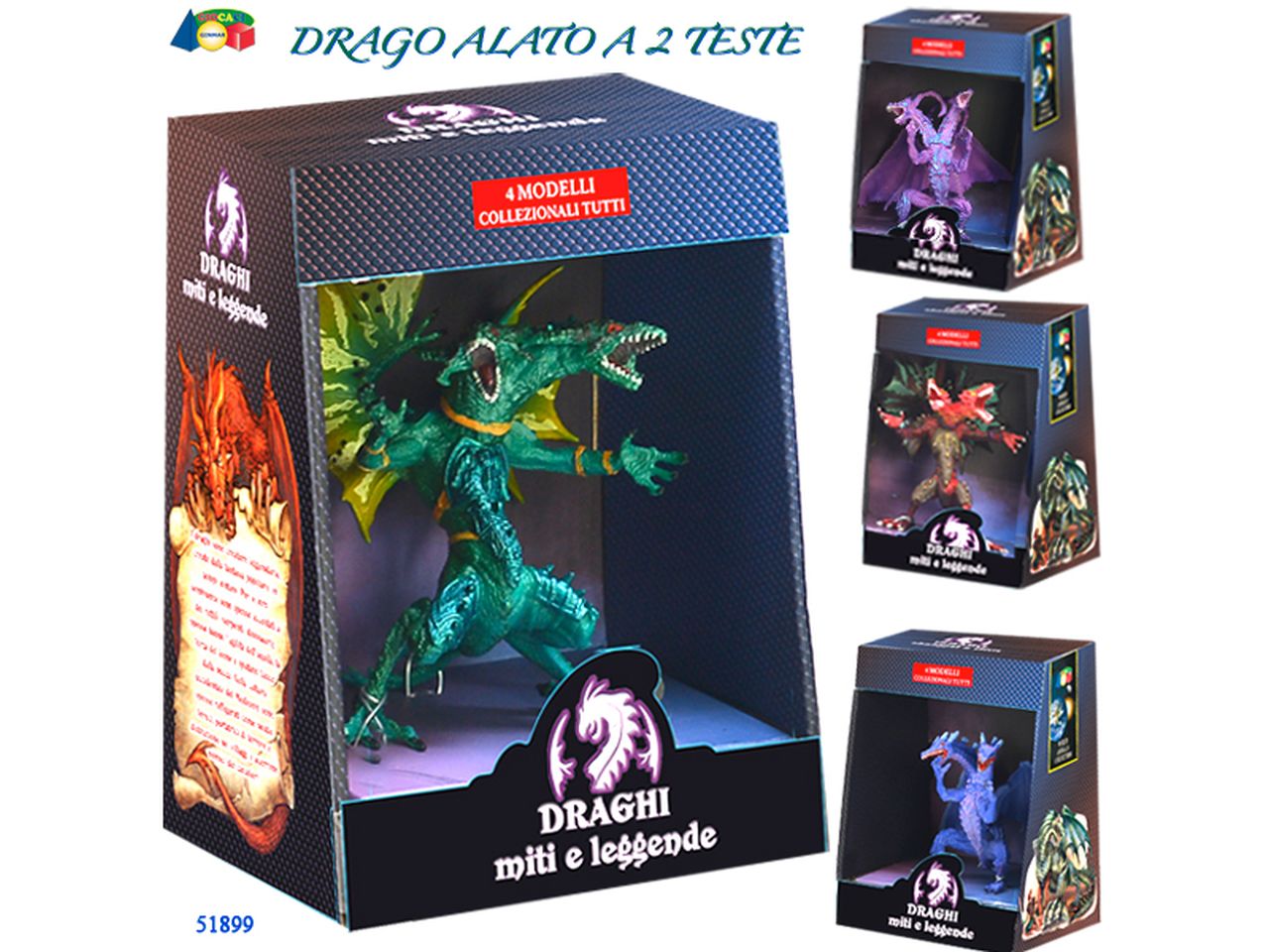 DRAGO ALATO 2 TESTE SERIE MITI E 51899