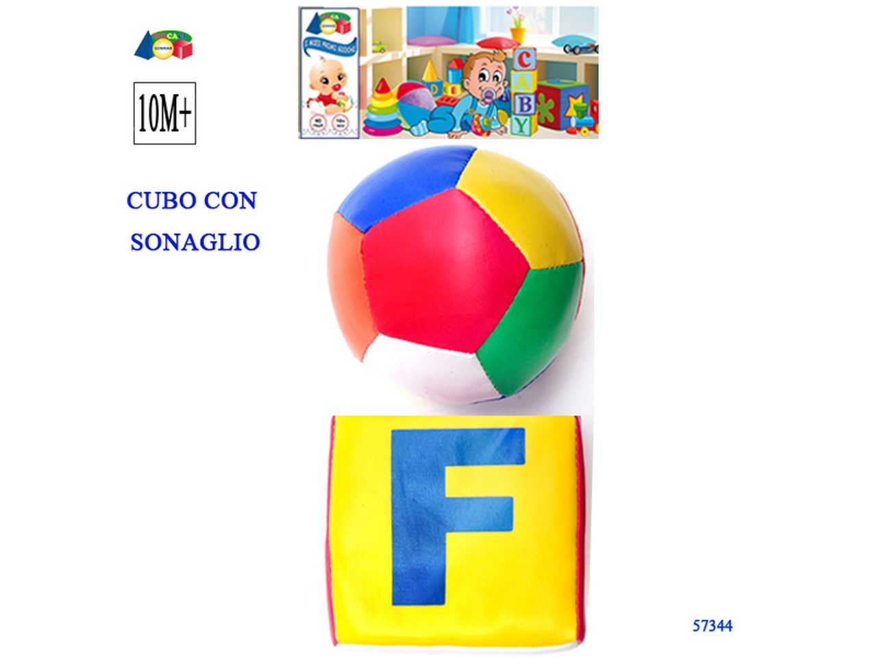 PALLA E CUBO MORBIDI MIEI PRIMI G 57344