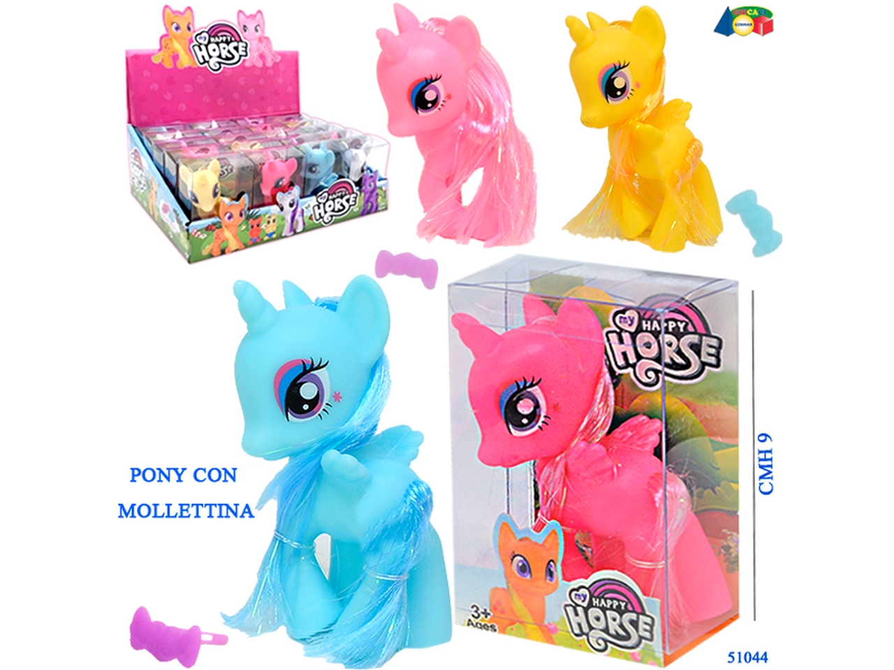 PONY CON CODA,CRINIERA E MOLLETTA 51044