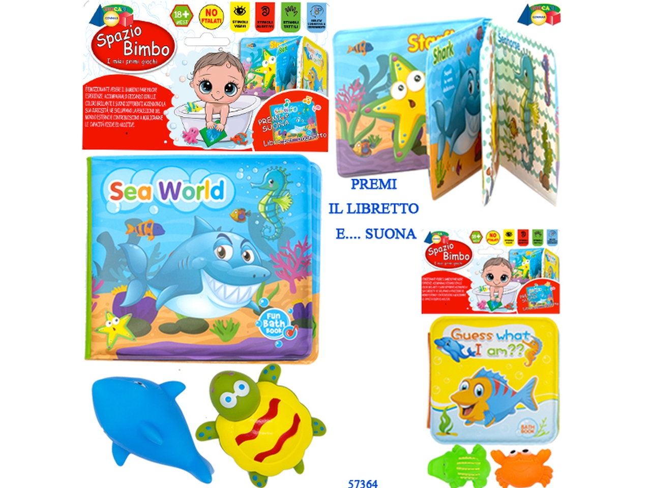 BUSTA LIBRETTO CON PESCI 57364