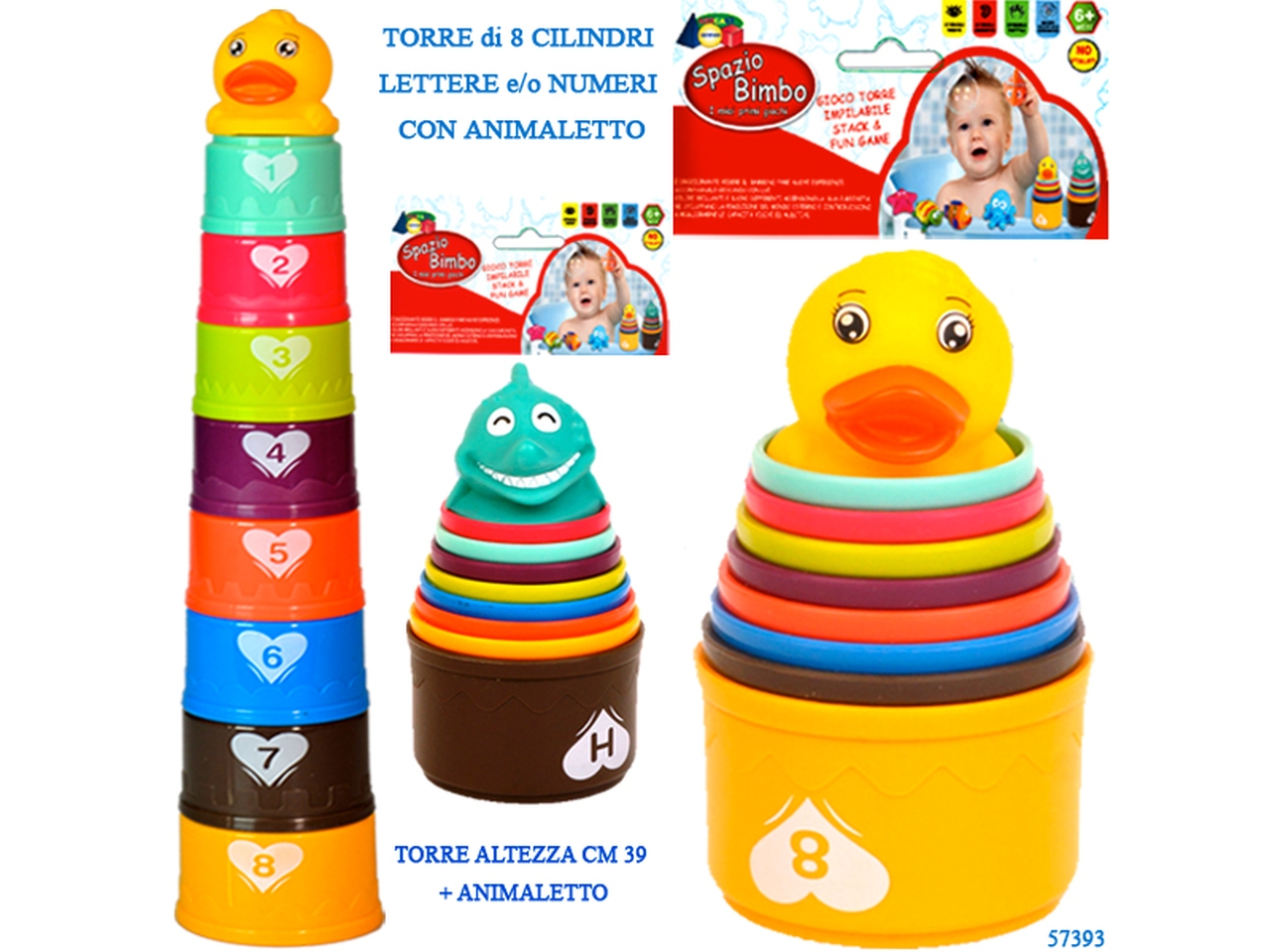 GIOCO TORRE CON ANIMALETTI 57393