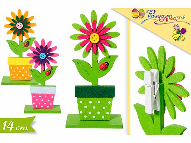 DECORAZIONE FIORE COLORI ASSORTI 574668