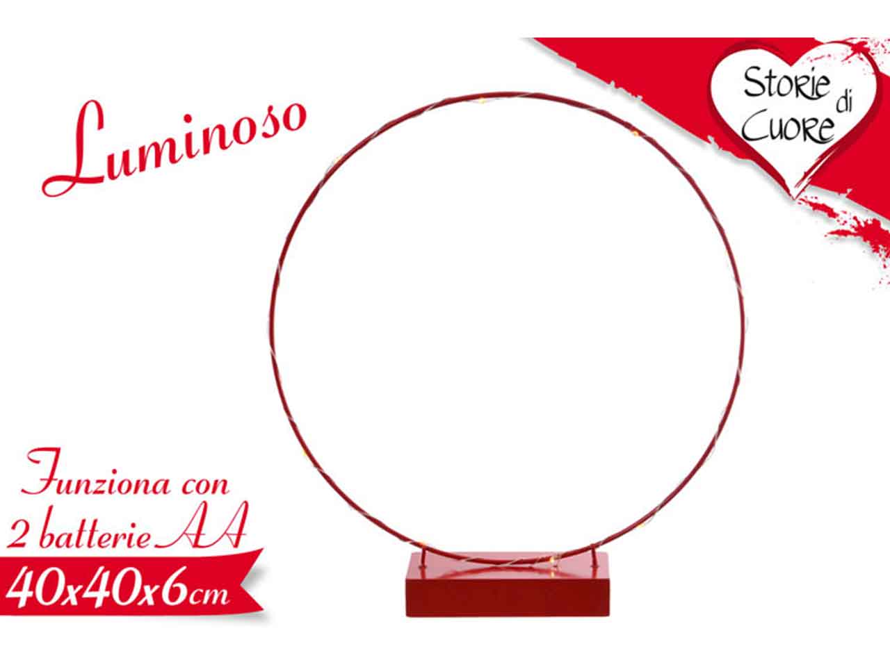 DECORAZIONE LUMINOSA 40X40X6CM. 614942