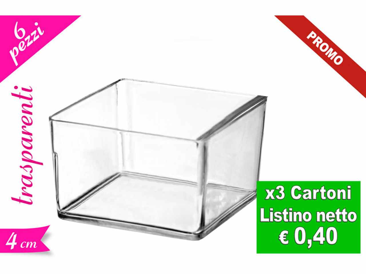 SET 6 COPPETTE QUADR. 705718