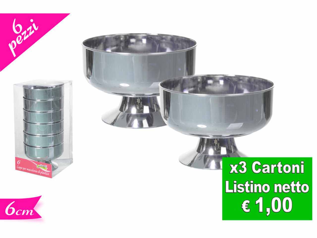 SET 6 COPPE MACEDONIA PLAS. SILVER 6096