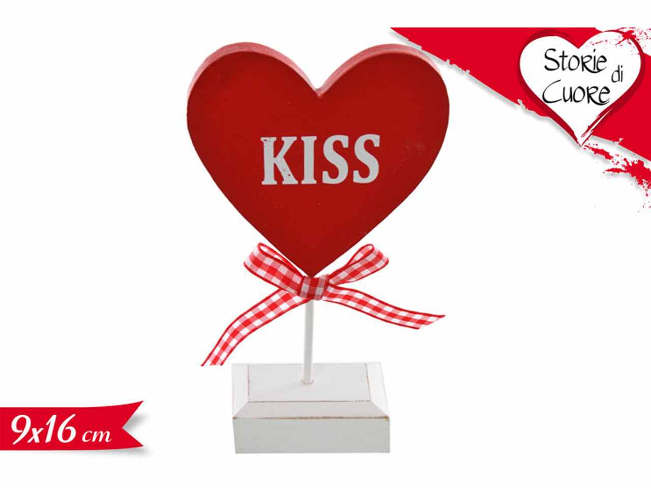 DECORAZIONE CUORE 9X16CM 669414