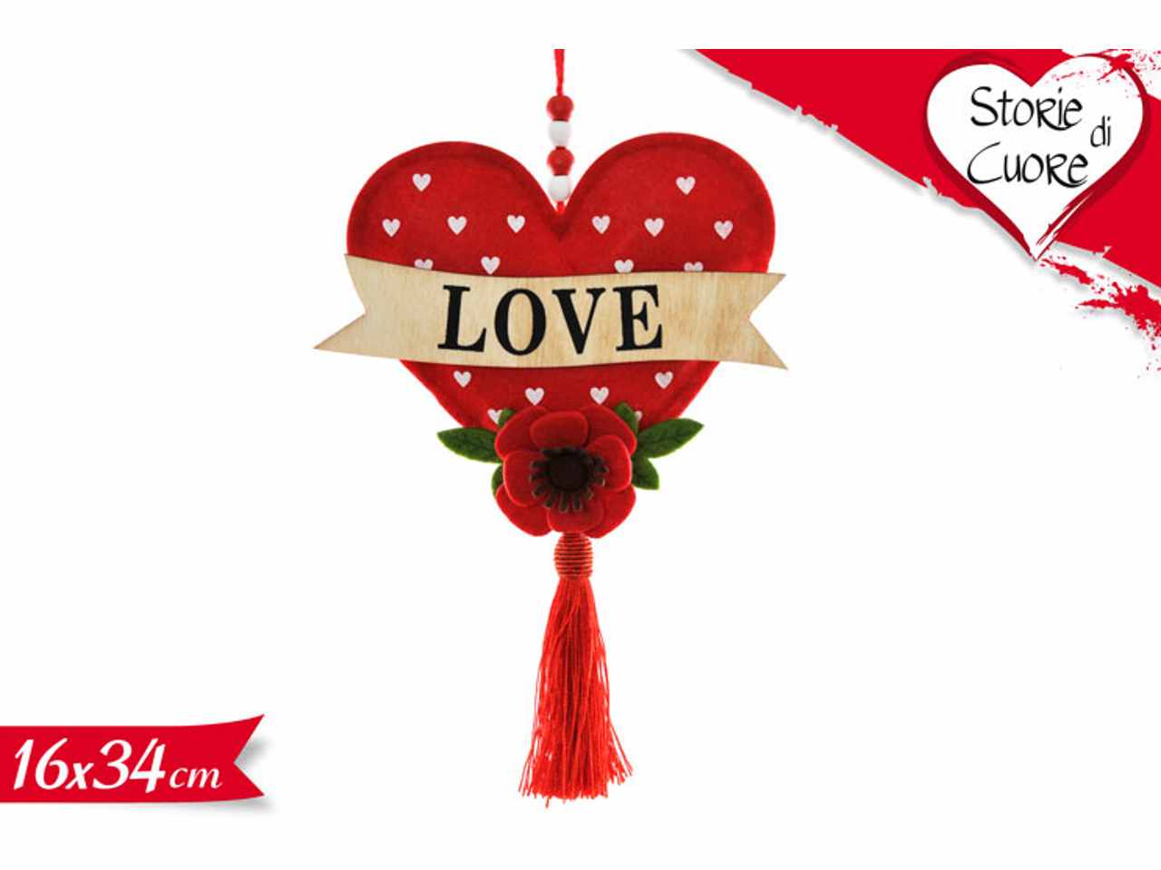 PENDAGLIO CUORE 16X34CM 614977 PENDAGLIO CUORE 16X34CM 614977