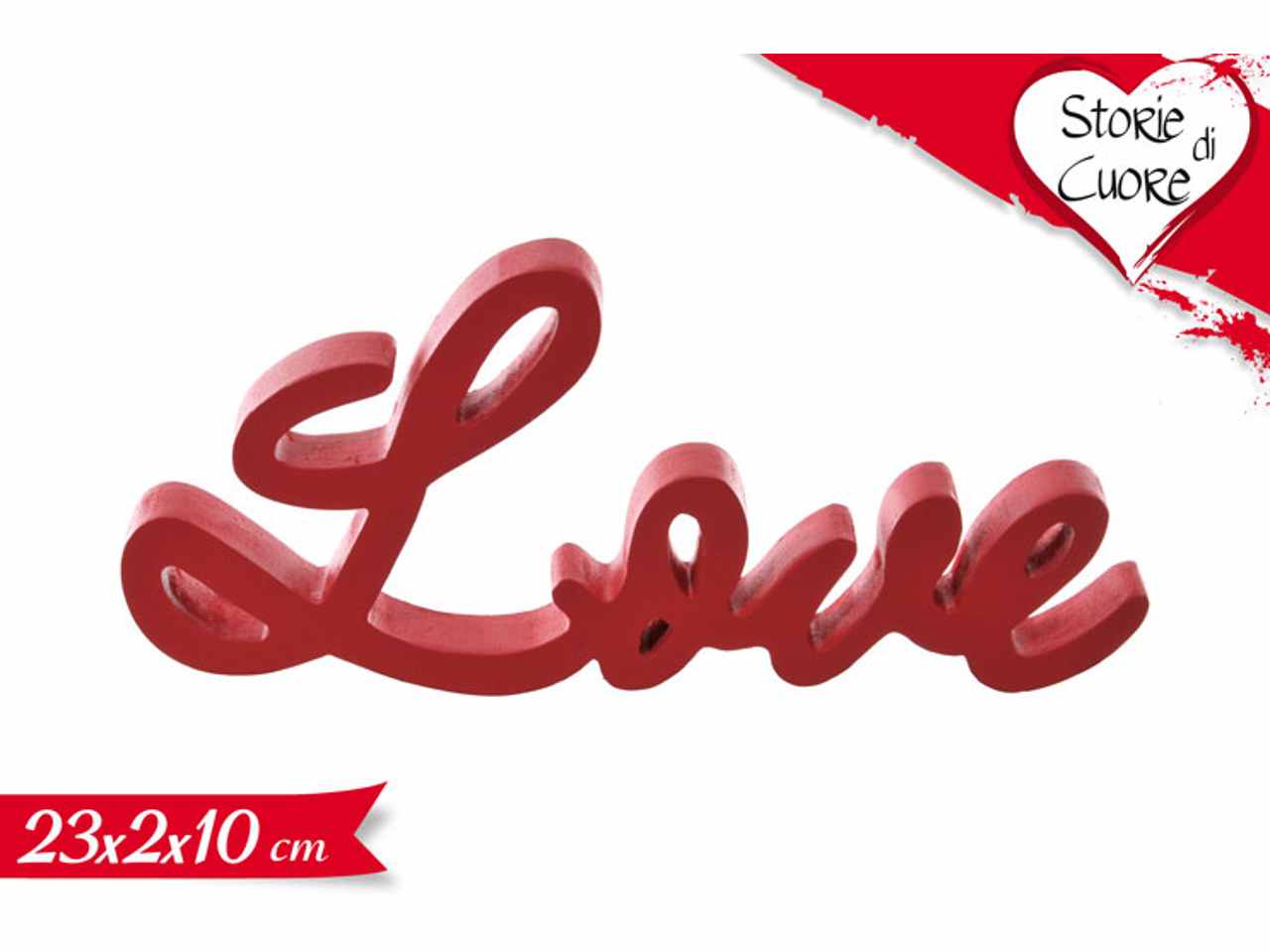 SCRITTA DECORATIVA LOVE 23X2X10CM 670110