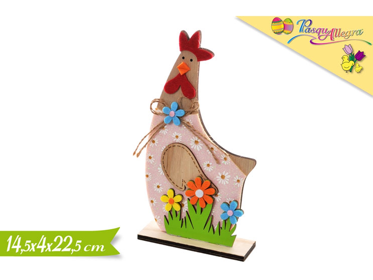 DEC. GALLINA PASQU.ASS. 14CM 520 614817