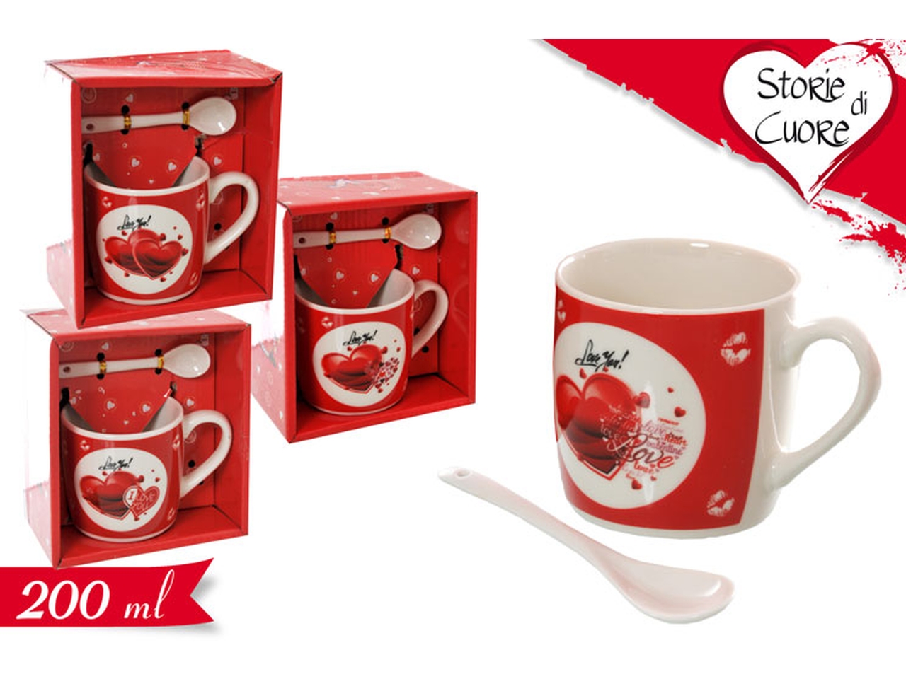 TAZZA CON CUCCHIAINO ASS. 60 557100 TAZZA CON CUCCHIAINO ASS. 60 557100