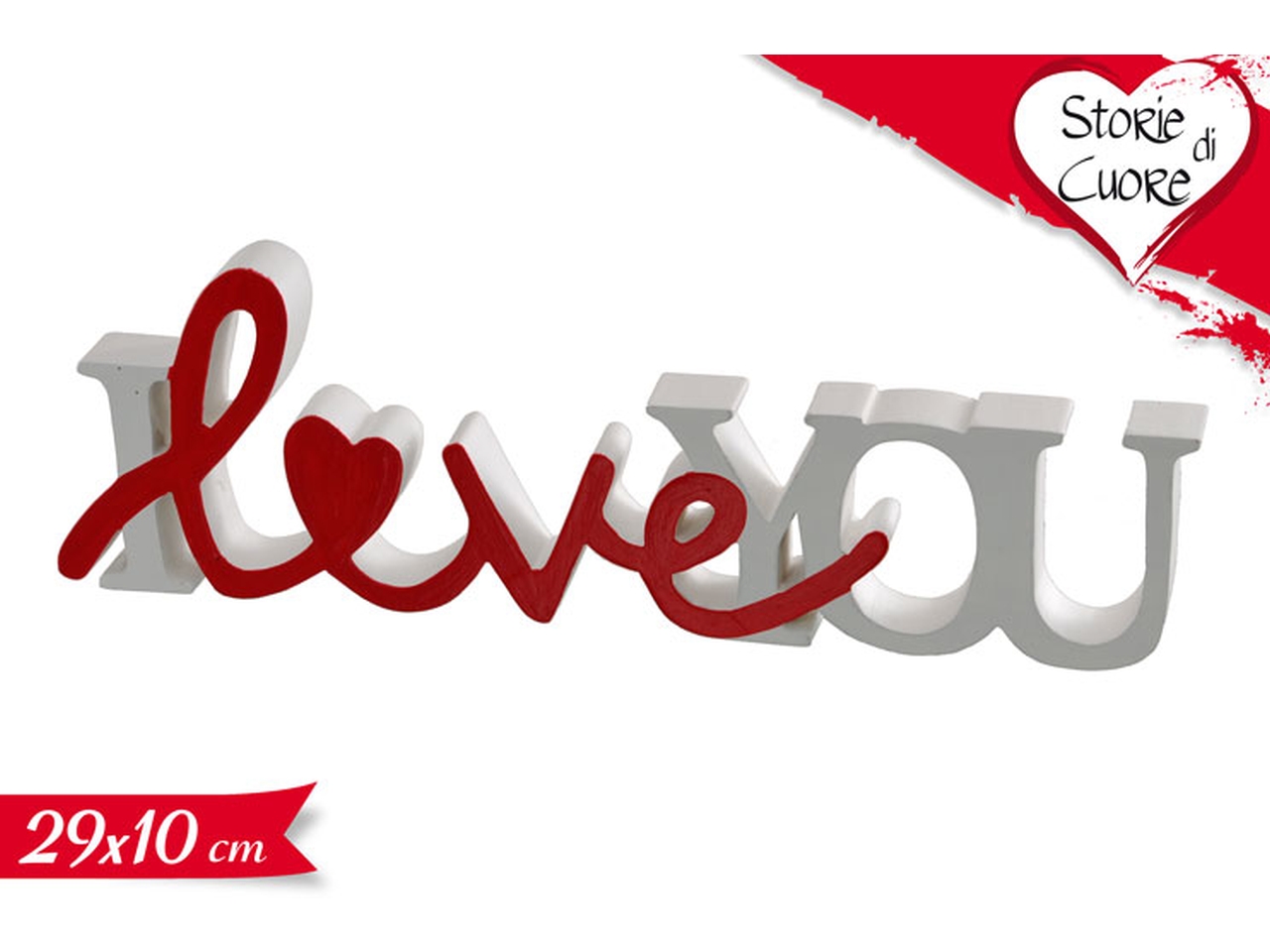 SCRITTA I LOVE YOU 29X10CM 670143