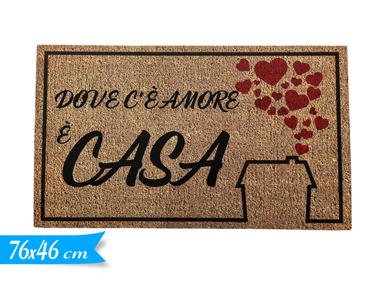 TAPPETO DOVE C’E’ AMORE 76X46CM 873039