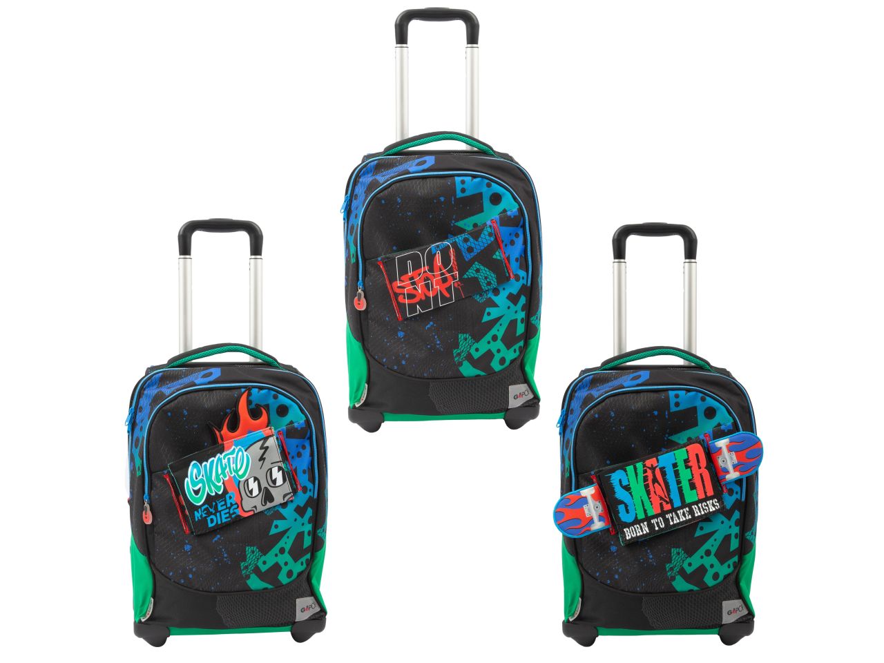 GOPOP 23 TROLLEY CON 2 RUOTE S GG9Q3810 GOPOP 23 TROLLEY CON 2 RUOTE S GG9Q3810