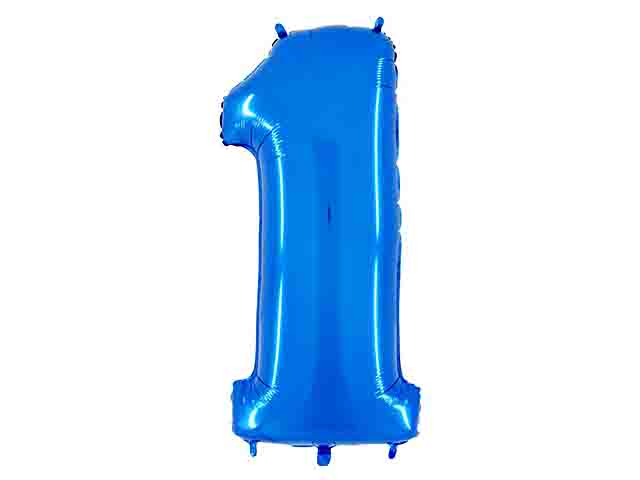 PALLONE NUMERALE CELESTE 1 001B