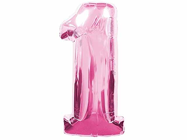 PALLONE NUMERALE ROSA 1 011F