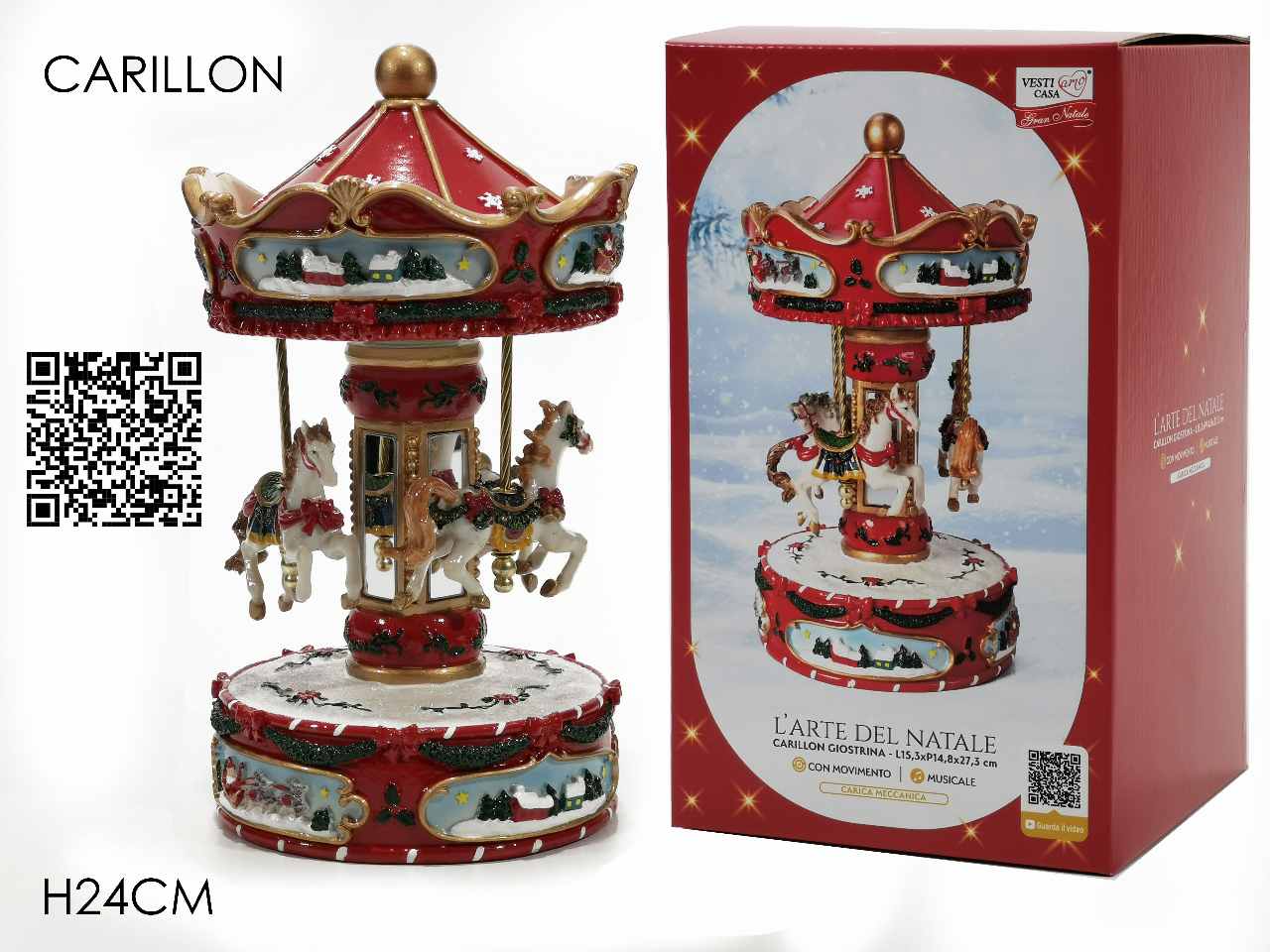 CARILLON GIOSTRA CON CAVALLI ROS 423514