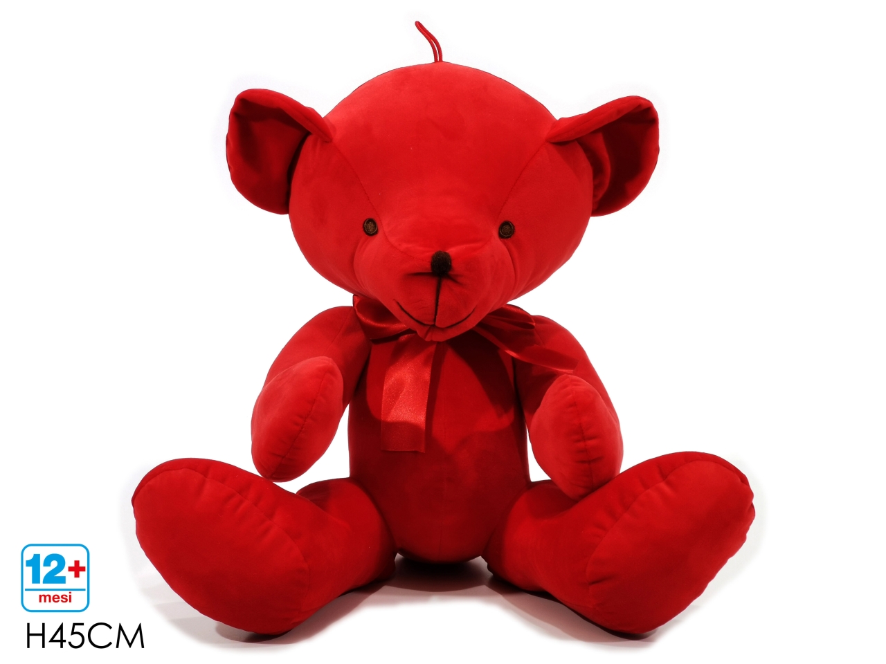 ORSO NATALIZIO 45CM ROSSO 721796