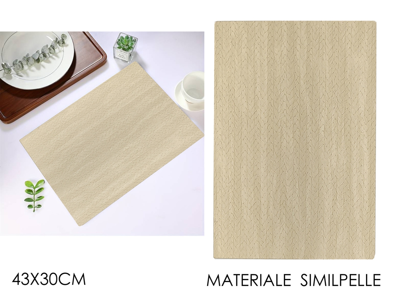 TOVAGLIETTA 43X30 EFFETTO PELLE 596217B